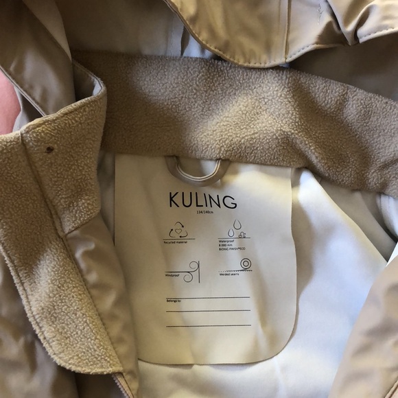 Like new Kuling kids rain jacket - size 10 - Picture 3 of 5